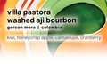 Villa Pastora Washed Ají Bourbon - Moonwake Coffee Roasters